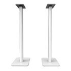 Pair of Kanto Audio SP32PL floor stands in Matte White, front view