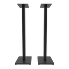 Pair of Kanto Audio ST34 floor stands in Matte Black, front view