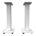 Pair of Kanto Audio SX26 floor stands in Matte White, front view