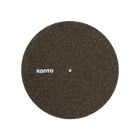 Kanto Audio TT-CRM cork and rubber record mat, top view, cut out on a transparent background