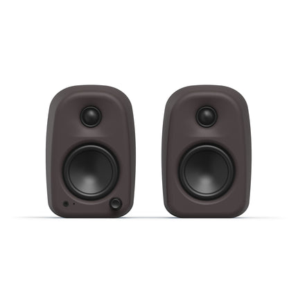Kanto Audio UKI powered speakers Pumice, front view of the pair