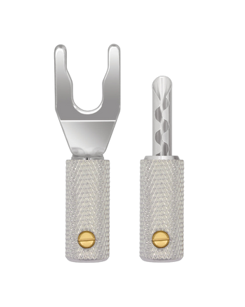 Detaliu conector Uni-Term Wireworld, fundal transparent