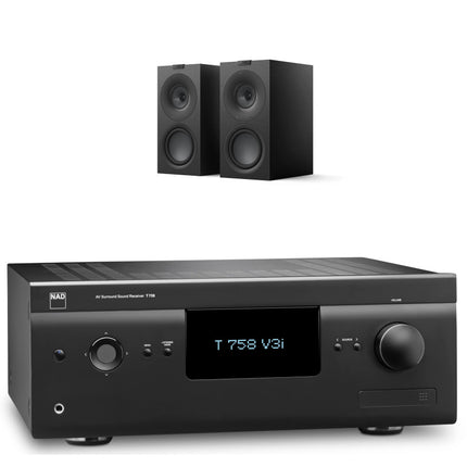 Pachet PROMO NAD T 758 V3i + KEF Q Concerto Meta