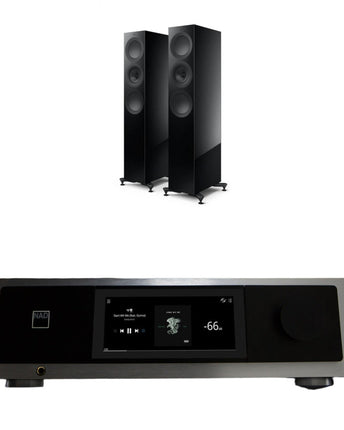 Pachet PROMO Amplificator de putere NAD M33 V2 + Boxe de podea KEF R7 Meta