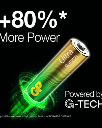 Baterii GP Ultra Alkaline AA (LR6), blister 8pcs