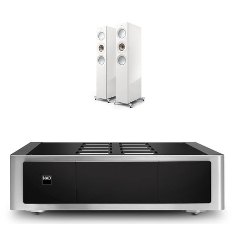 Pachet PROMO Amplificator de putere NAD M23 V2 + Boxe de podea KEF Reference 3 Meta