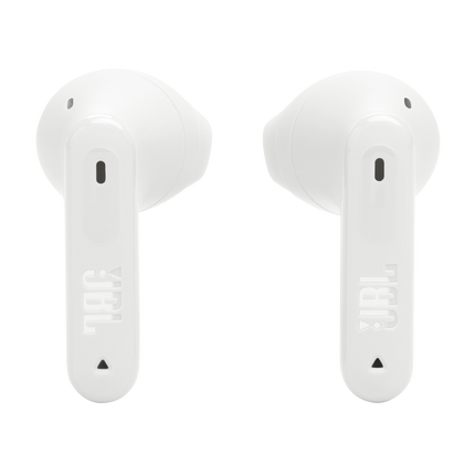Слушалки JBL Tune Flex 2 (бяло): двете слушалки, изглед отпред