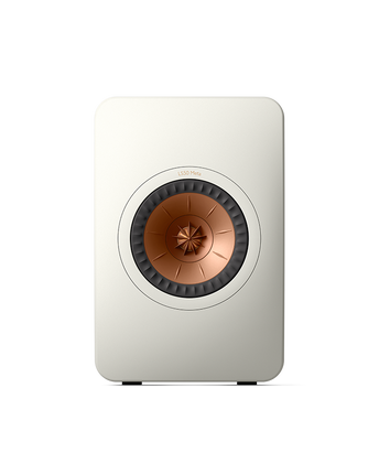 KEF LS50 Meta, finisaj Mineral White, vedere frontală