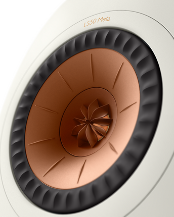 KEF LS50 Meta, finisaj Mineral White, detaliu driver Uni-Q