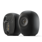 KEF LS Luxe Eclipse Black — pereche, față și spate