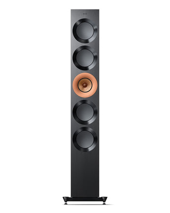 KEF Reference 5 Meta, finisaj High Gloss Black / Copper, vedere din față