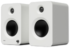 Kanto Audio REN powered speakers in white, pair, angled view