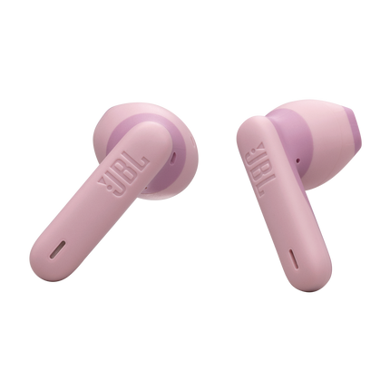 Слушалки JBL Wave Flex 2 (розово): двете слушалки, изглед под ъгъл