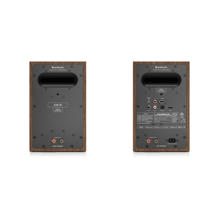 Audio Pro A28 W, finisaj Walnut, panoul din spate