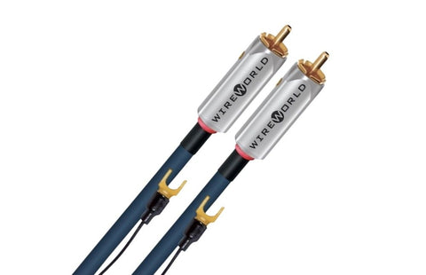 Wireworld Luna 10 Interconect, 2 RCA - 2 RCA, cu fir de împământare