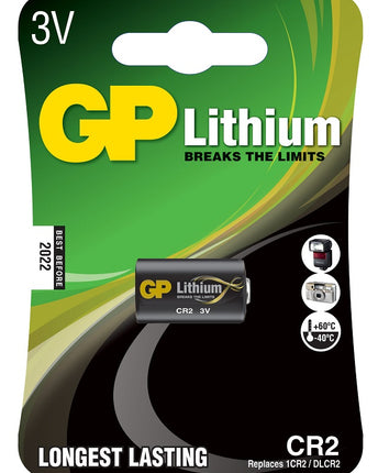 Baterii litiu GP Lithium CR2, 3V, blister 1 buc