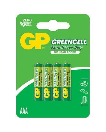 Baterii GP GREENCELL AAA (R03), 1.5V, blister 4pcs