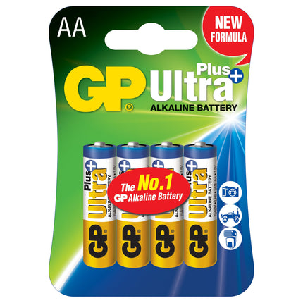 Baterii GP Ultra Plus Alkaline AA (LR6), blister 4pcs