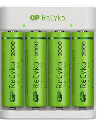 Incarcator acumulatori GP ReCyko E411 (USB) + 4 acumulatori ReCyko AA 2100mAh