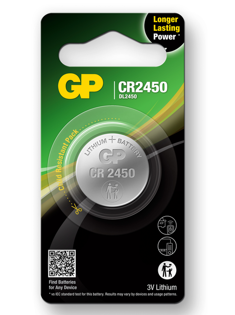 Baterii litiu GP Lithium CELL CR2450, 3V, blister 1 buc