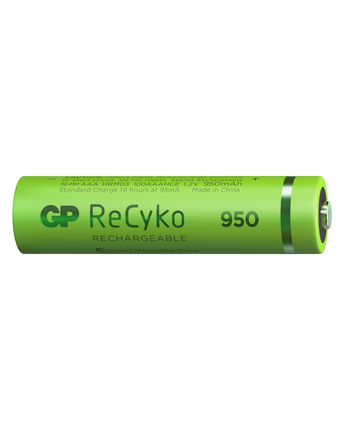 Акумулаторни батерии GP ReCyko AAA 950mAh (R03), рециклируеми опаковки 2бр.
