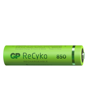 Акумулаторни батерии GP ReCyko AAA 850mAh (R03), рециклируеми опаковки 4 бр.