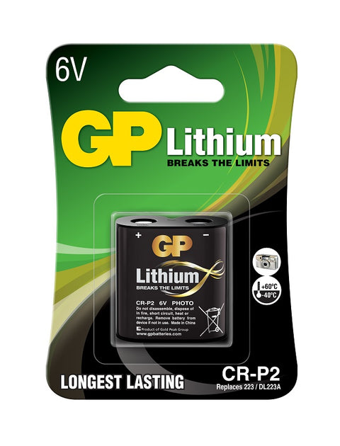 Baterii litiu GP Lithium CR-P2, 6V, blister 1 buc