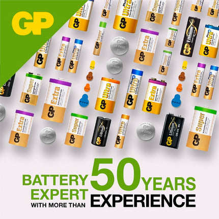 Baterii GP Alkaline  CELL 186, LR43, AG12, 1.5V, blister 10 buc