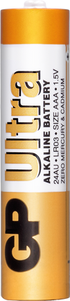 Baterii GP Ultra Alkaline AAA (LR03), blister 2pcs