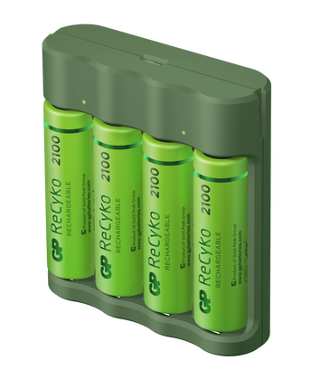 Battery charger GP ReCyko Everyday B421 (USB) + 4 ReCyko AA 2100mAh batteries