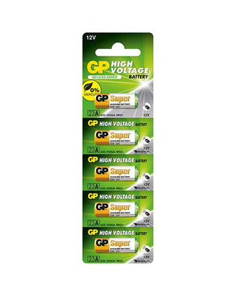 Batteries GP Alkaline High Voltage 23A (MN21), 12V, blister 5pcs