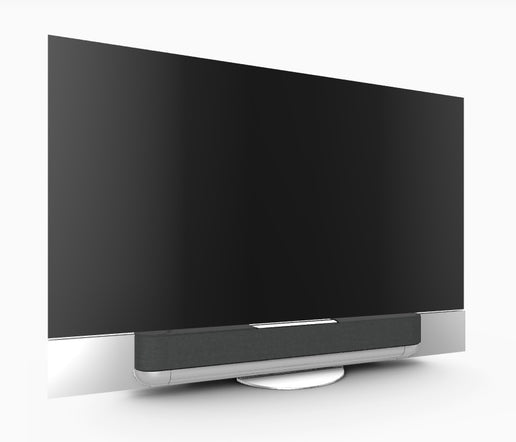 Телевизор и звукова лента Bang &amp; Olufsen BeoSound Theater 77 инча Поставка за маса