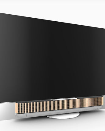 Телевизор и звукова лента Bang &amp; Olufsen BeoSound Theater 77 инча Поставка за маса