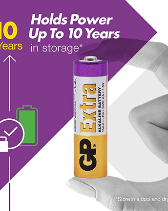 Батерии GP Extra Alkaline AA (LR6), 1.5V, 40бр