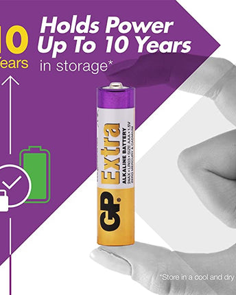 Baterii GP Extra Alkaline AAA (LR03), 1.5V, 40pcs