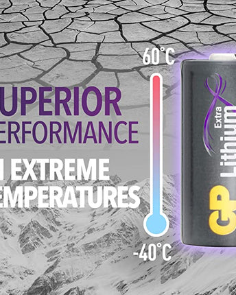 Baterii GP Extra Lithium CR123A, 3V, 10pcs