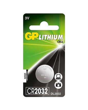 Batteries GP Lithium CELL CR2032 (DL2032), 3.0V, blister 1pcs