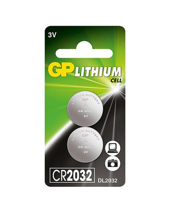 Батерии GP Lithium CELL CR2032 (DL2032), 3.0V, блистер 2 бр.