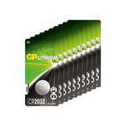 Baterii GP Lithium CELL CR2032 (DL2032), 3.0V, set 10 bucati