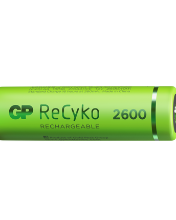 Baterii reincarcabile GP ReCyko AA 2600mAh (R6), ambalaj reciclabil 2pcs